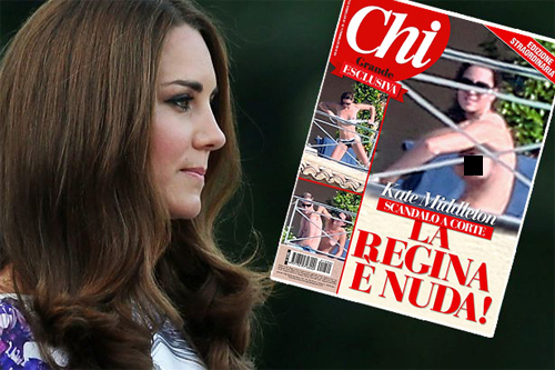 Kate in topless, no anzi nuda. Nuovi scatti della principessa senza slip. Svezia e Danimarca pubblicheranno le foto