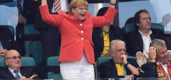 Mondiali 2014, la Germania cala il poker contro il Portogallo sotto gli occhi soddisatti della Merkel