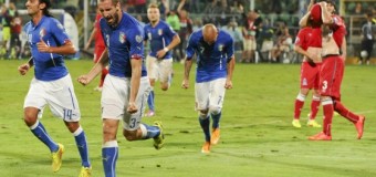 Qualificazioni agli Europei 2016, l’Italia vince contro l’Azerbaigian grazie ad una doppietta di Chiellini