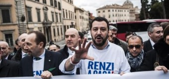 Roma, CasaPound scende in piazza con Matteo Salvini per l’uscita dall’euro e lo stop all’immigrazione. Si temono scontri con gli antirazzisti